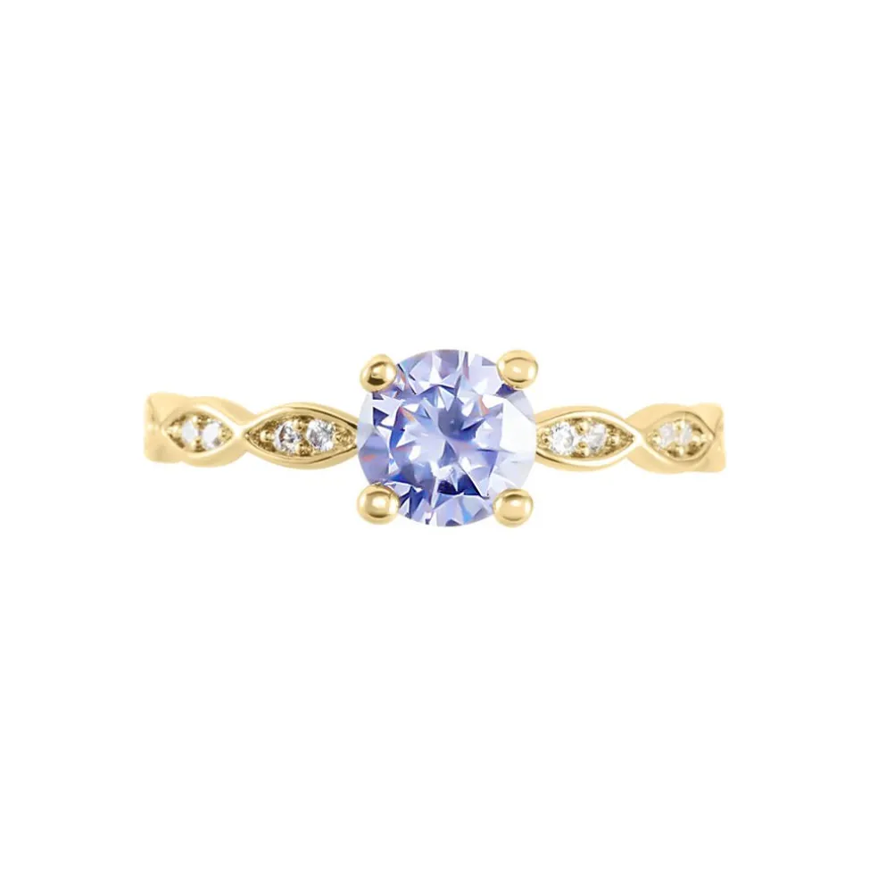 Bague Kurt Plaqué Or Jaune Oxyde De Zirconium