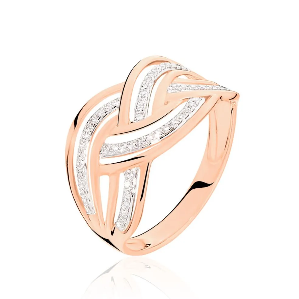 Bague Leopoldine Or Rose Diamant