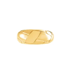 Bague Lessie Acier Doré