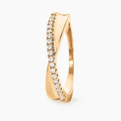 Bague Lia Plaqué Or Jaune Oxyde De Zirconium