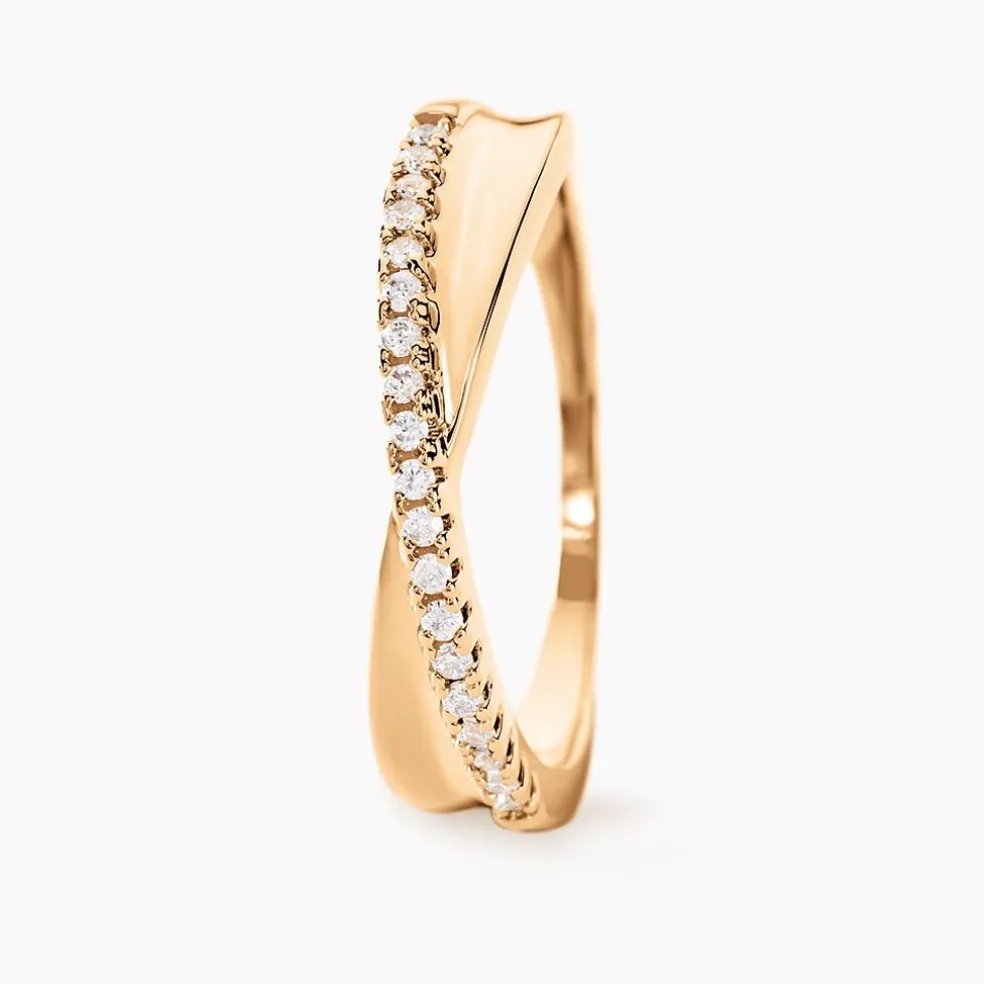 Bague Lia Plaqué Or Jaune Oxyde De Zirconium