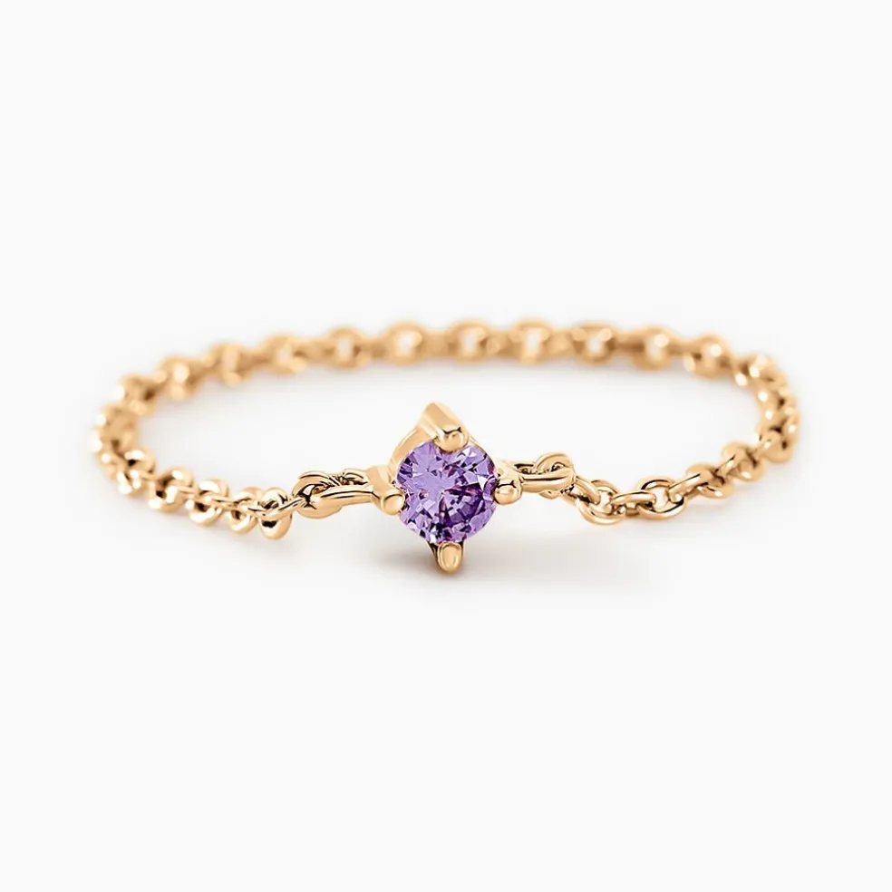 Bague Lilou Plaqué Or Doré Oxyde De Zirconium