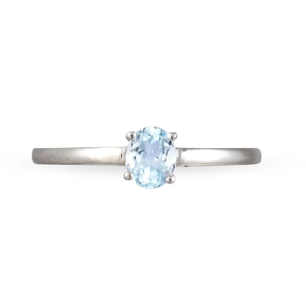 Bague Lily Or Blanc Emeraude