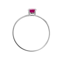 Bague Lily Or Blanc Rubis