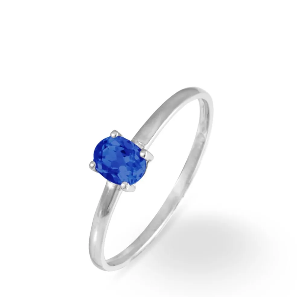 Bague Lily Or Blanc Saphir