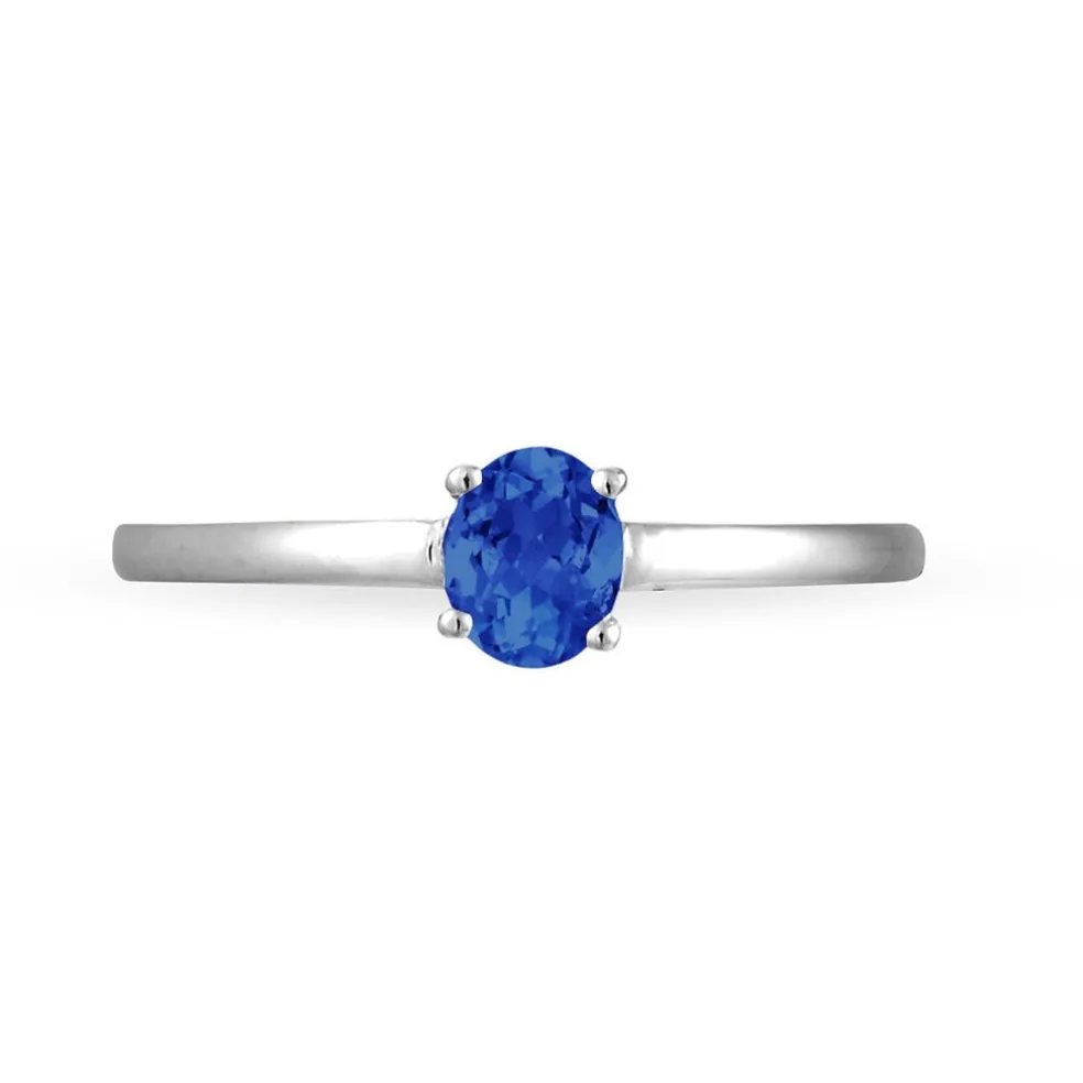 Bague Lily Or Blanc Saphir