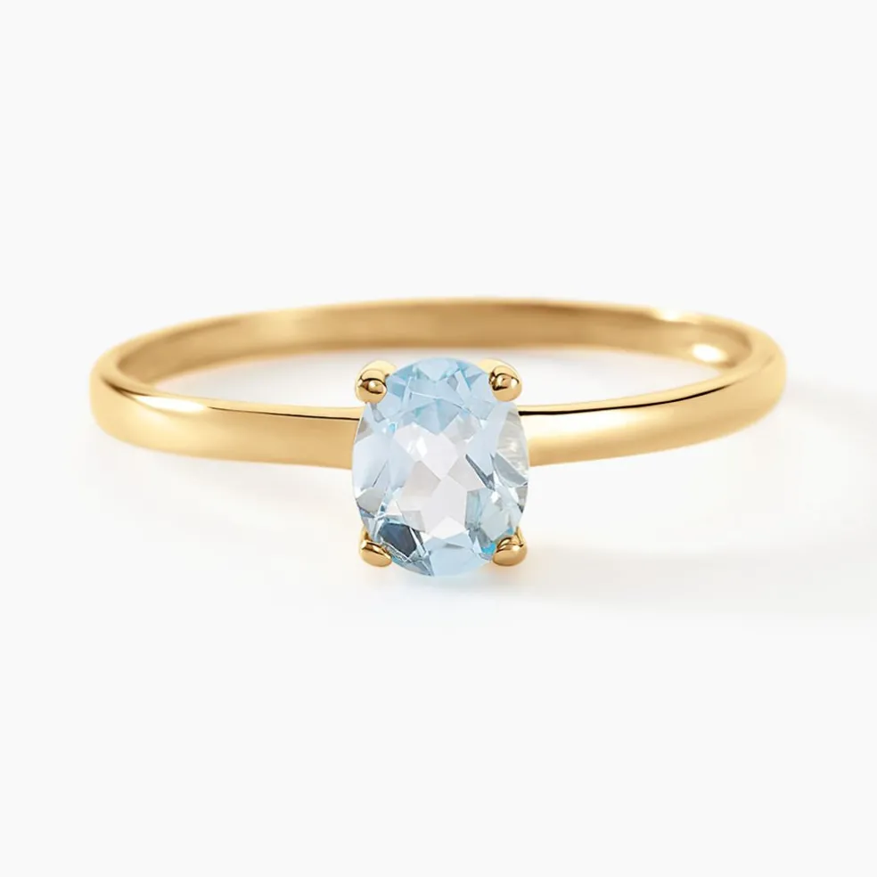 Bague Lily Or Jaune Topaze