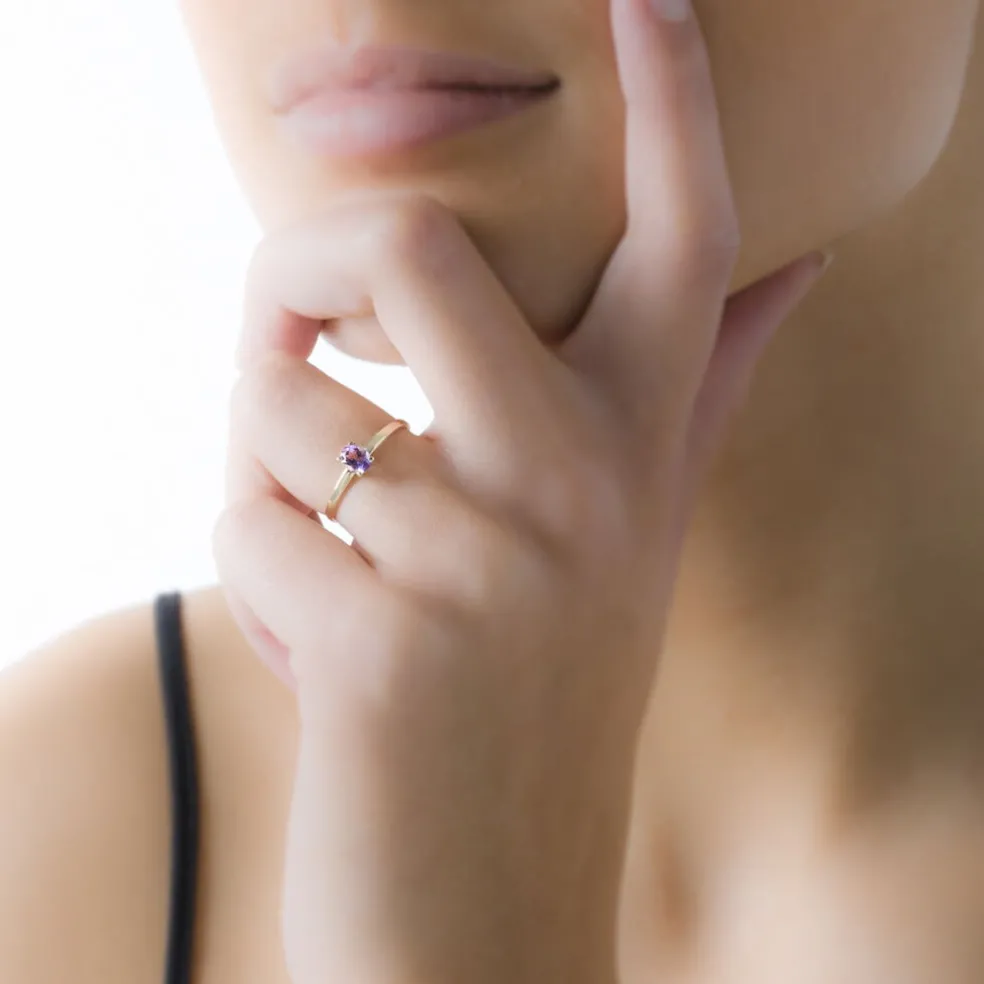 Bague Lily Or Rose Quartz