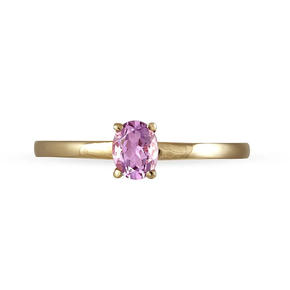 Bague Lily Or Rose Rubis
