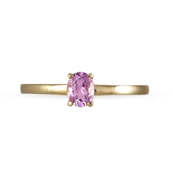 Bague Lily Or Rose Topaze