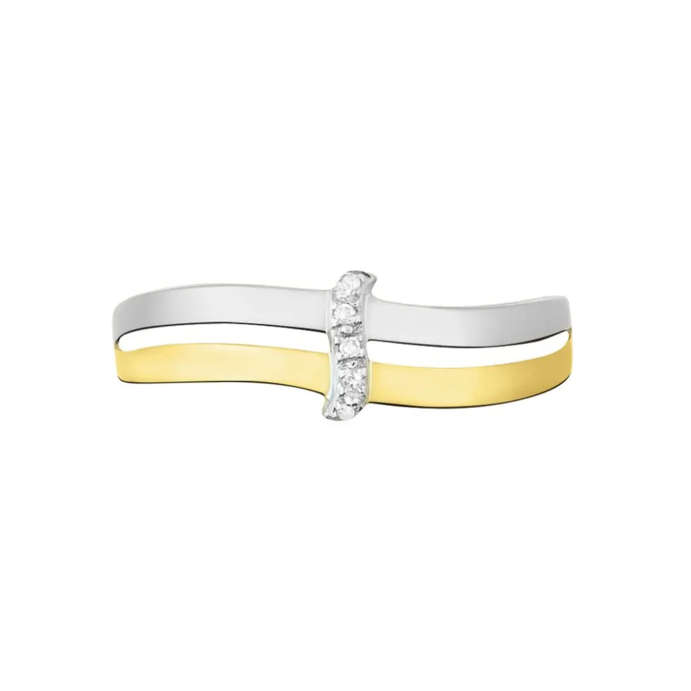 Bague Lisella Or Bicolore Diamant
