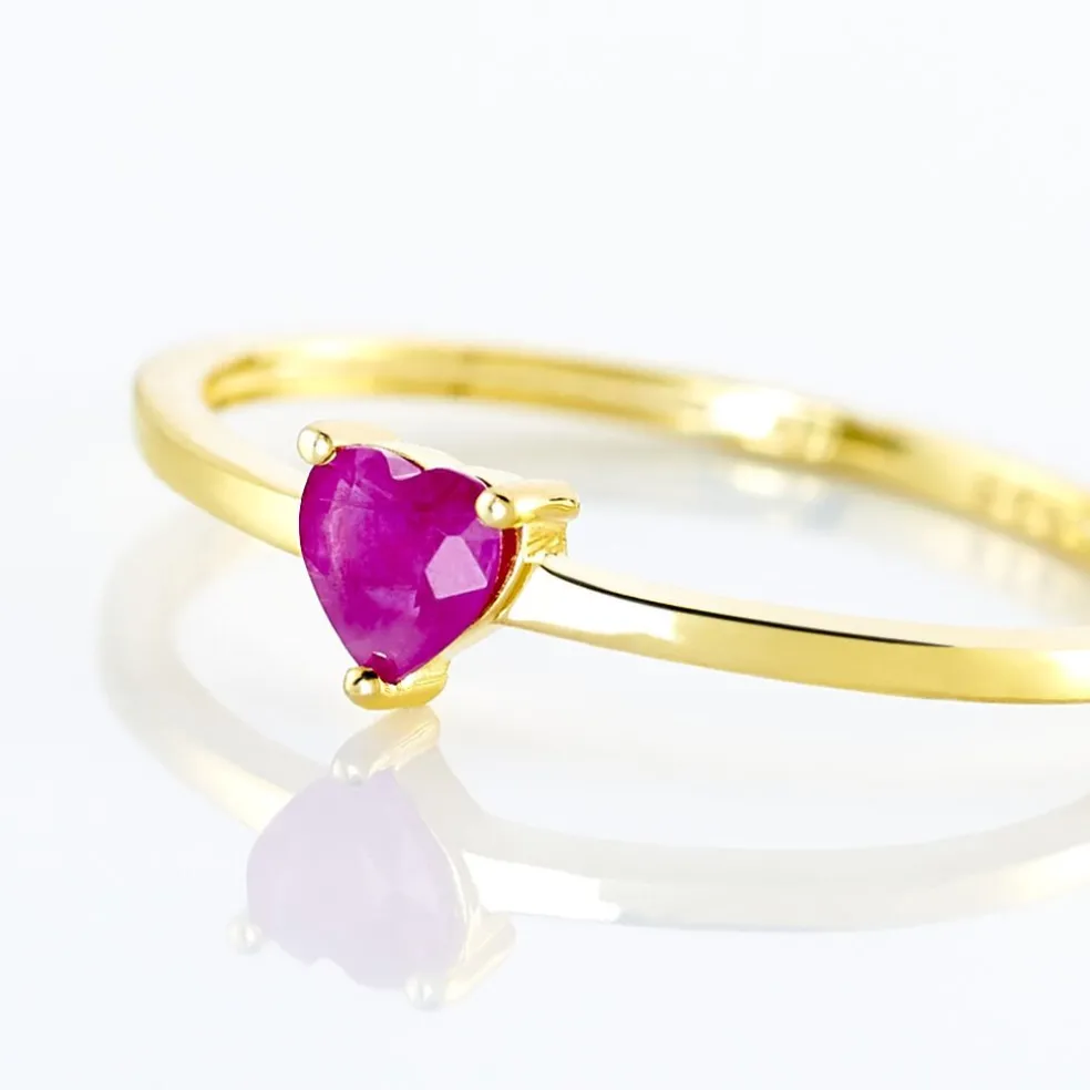 Bague Lissounia Or Jaune Rubis