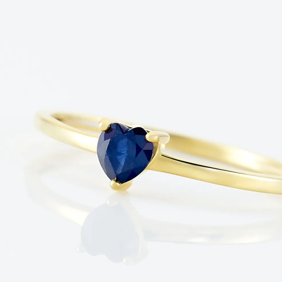 Bague Lissounia Or Jaune Saphir