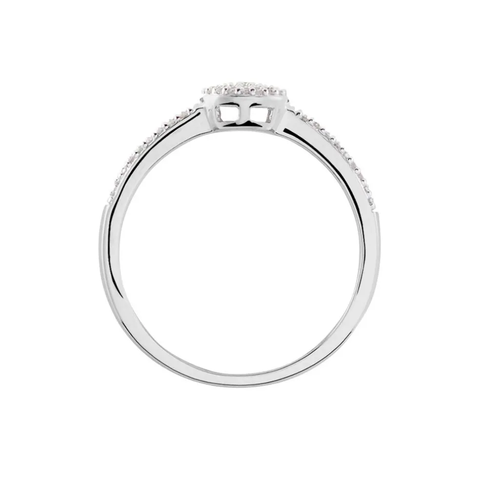 Bague Lisyae Or Blanc Diamants