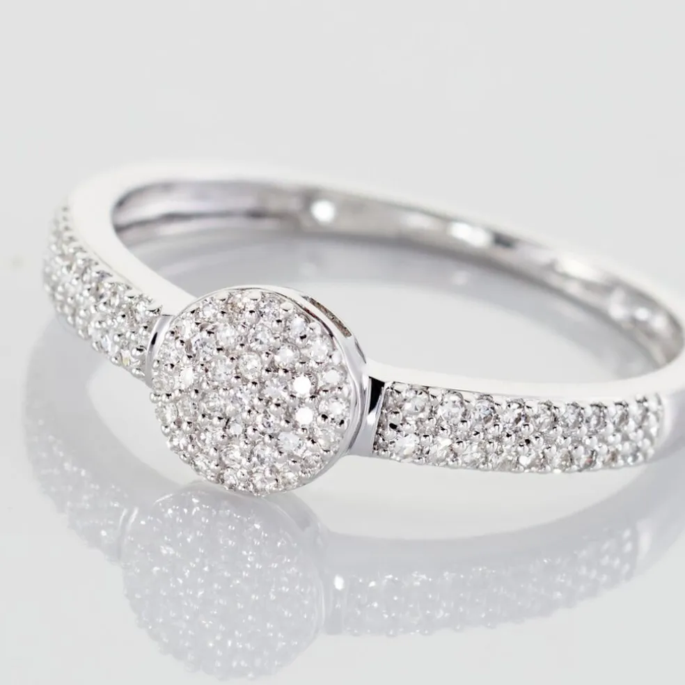 Bague Lisyae Or Blanc Diamants