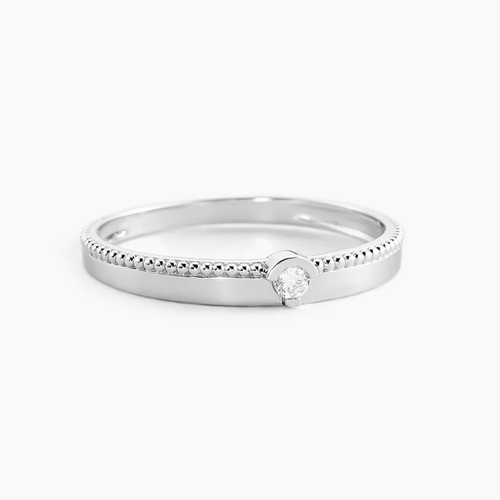 Bague Lou Or Blanc Diamant