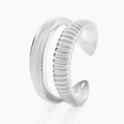 Bague Louve Argent Blanc