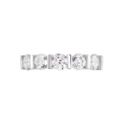 Bague Lyana Or Blanc Oxyde De Zirconium