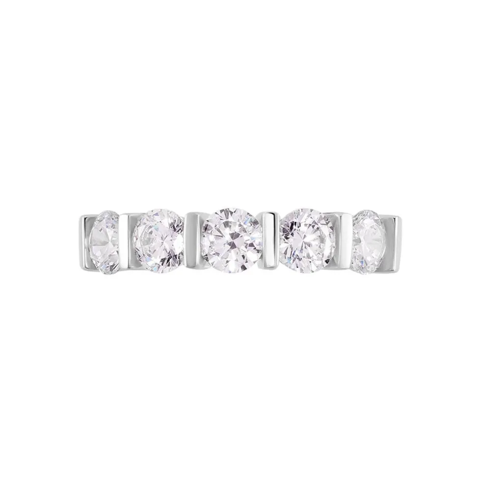 Bague Lyana Or Blanc Oxyde De Zirconium