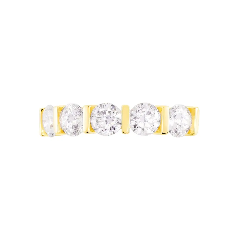Bague Lyana Or Jaune Oxyde De Zirconium