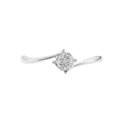 Bague Lysia Or Blanc Diamant