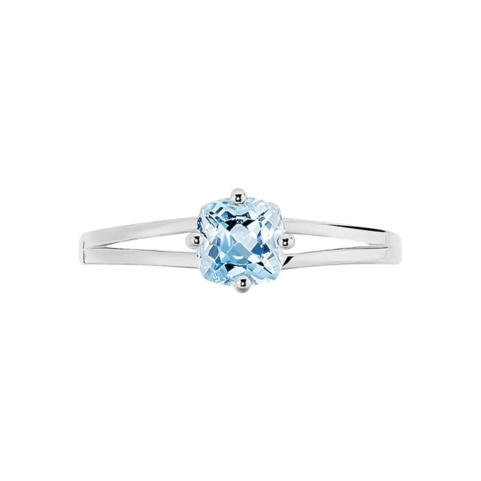 Bague Mahina Or Blanc Topaze