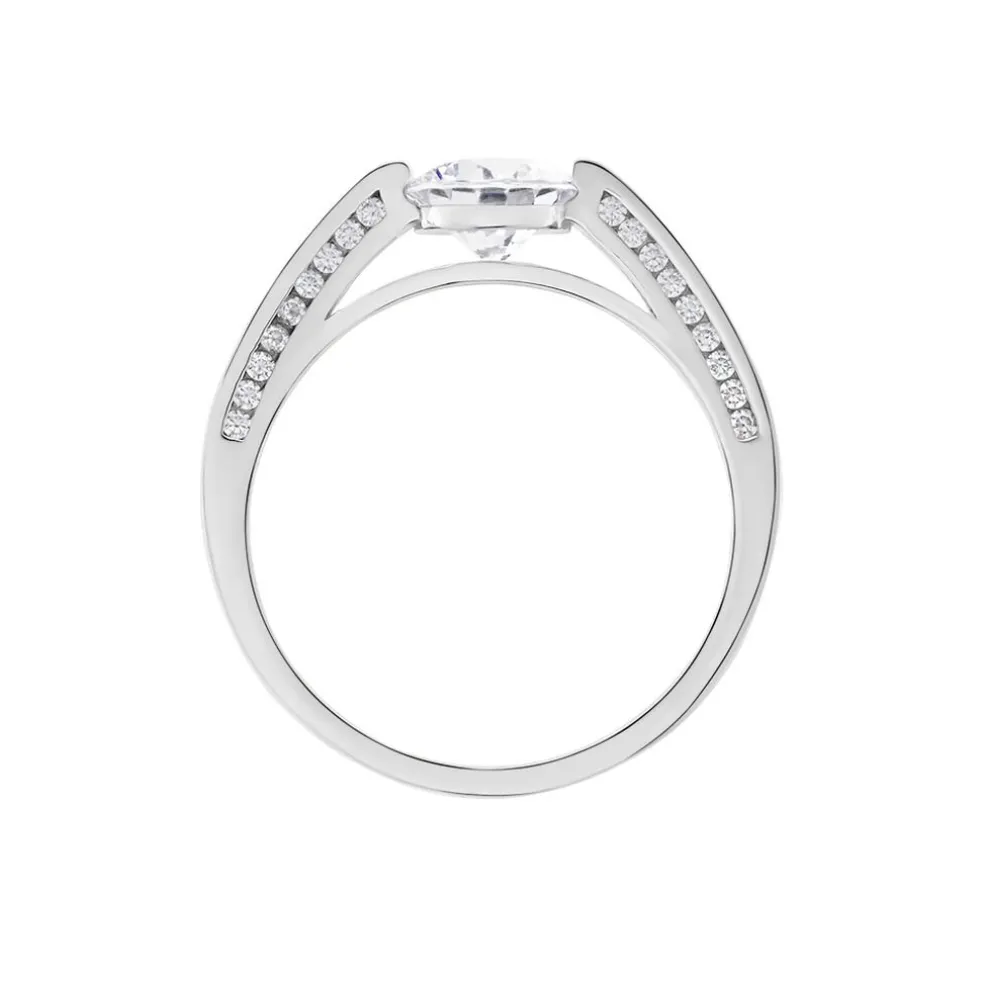 Bague Malou Argent Blanc Oxyde De Zirconium