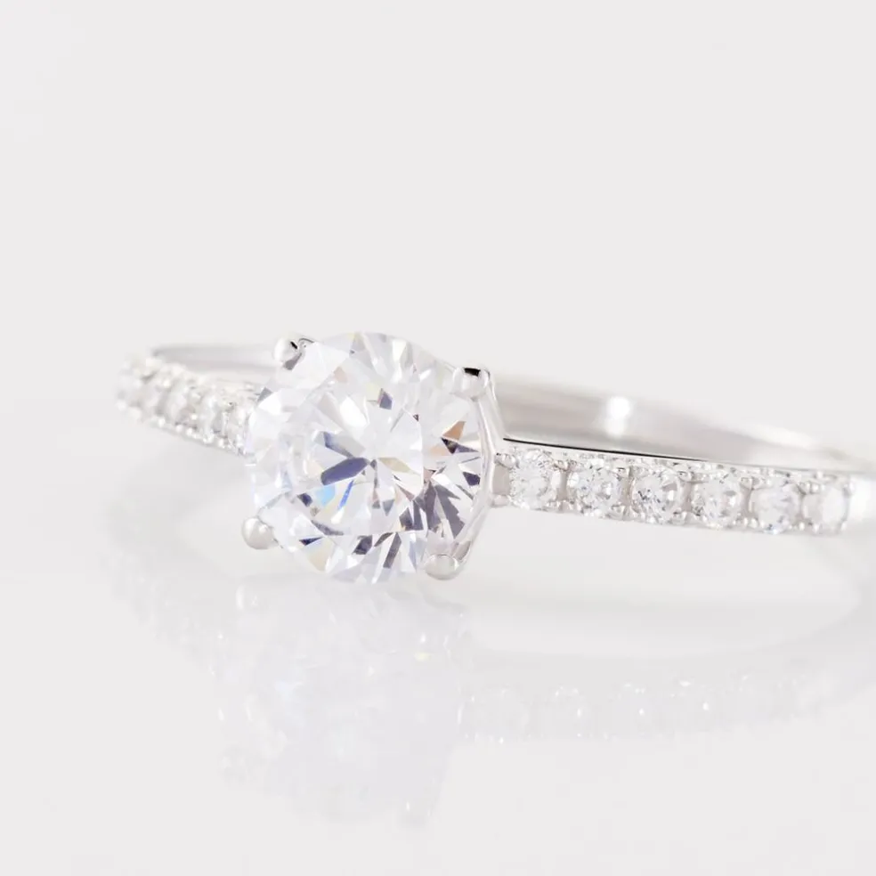 Bague Manon Or Blanc Oxyde