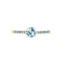 Bague Manon Or Jaune Topaze Et Oxyde De Zirconium