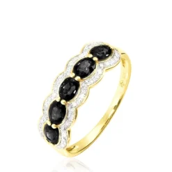 Bague Margaux Or Jaune Agate Et Diamant