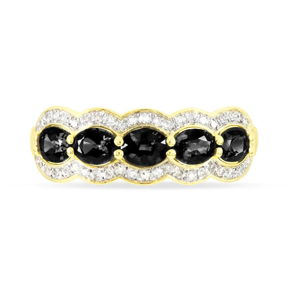 Bague Margaux Or Jaune Agate Et Diamant