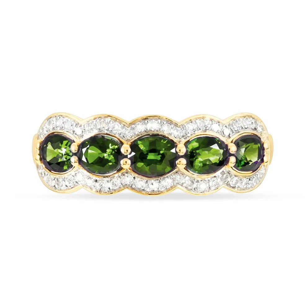 Bague Margaux Or Jaune Péridot Et Diamant