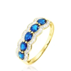 Bague Margaux Or Jaune Topaze Et Diamant