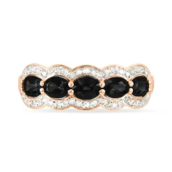 Bague Margaux Or Rose Agate Et Diamant