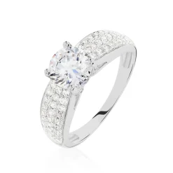 Bague Marilyn Argent Blanc Oxyde De Zirconium
