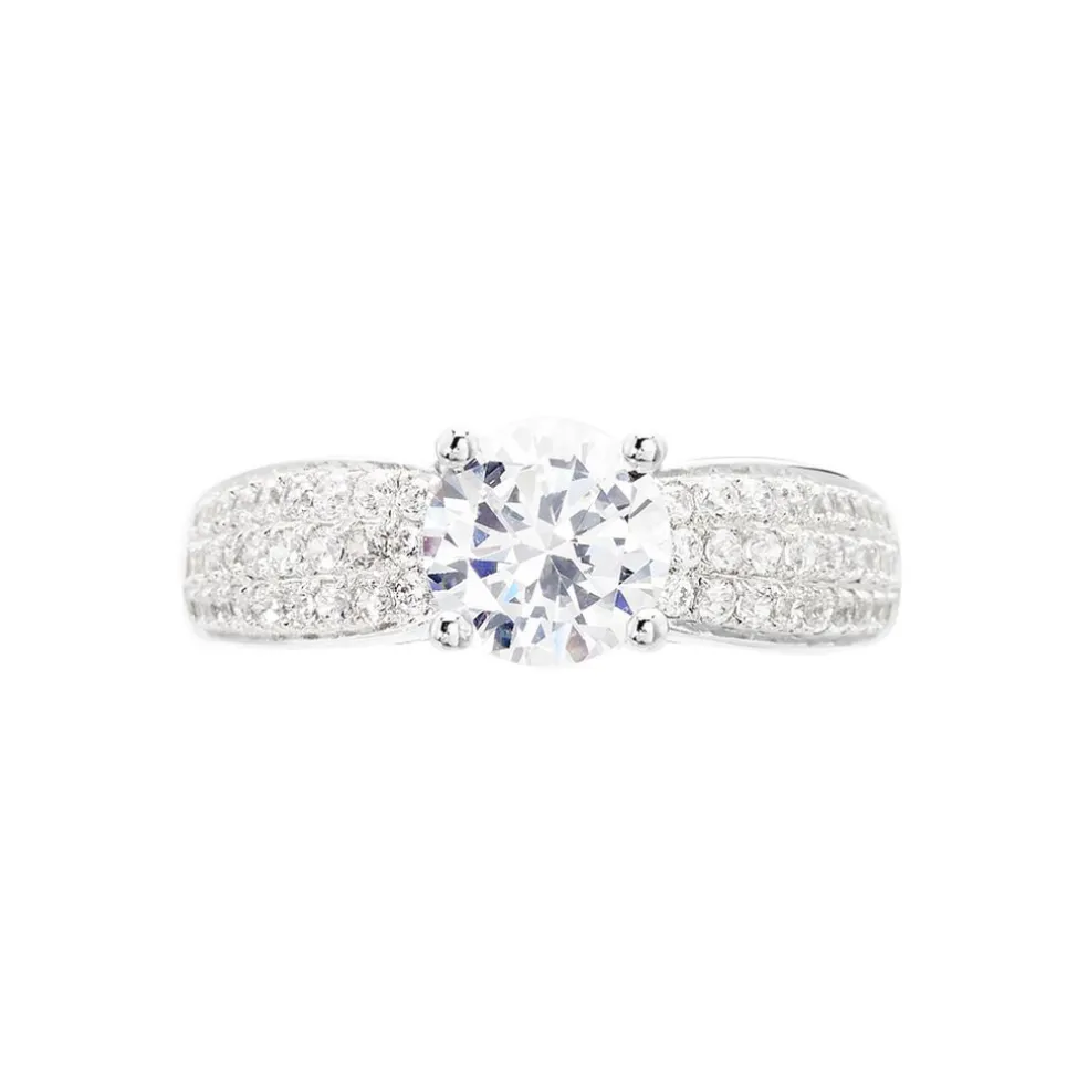 Bague Marilyn Argent Blanc Oxyde De Zirconium