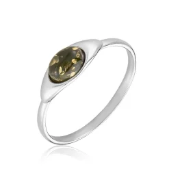 Bague Marquita Argent Blanc Ambre