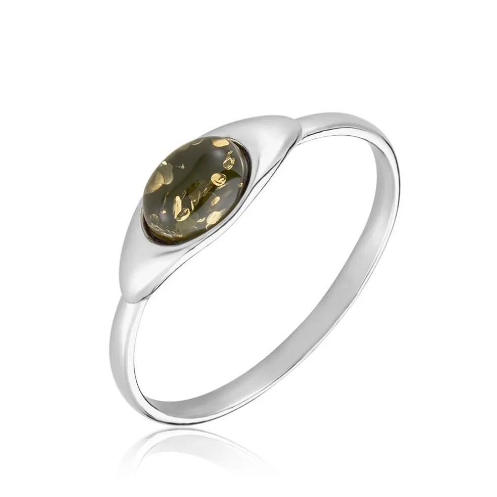 Bague Marquita Argent Blanc Ambre