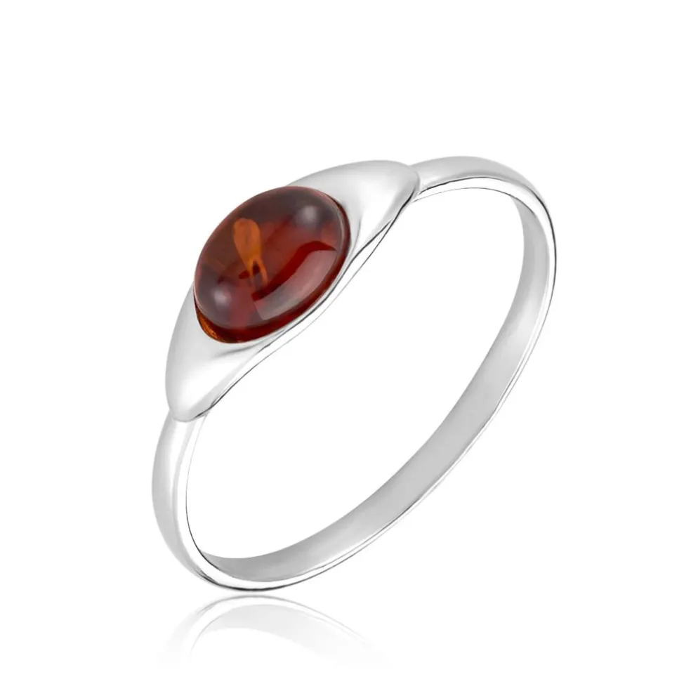 Bague Marquita Argent Blanc Ambre