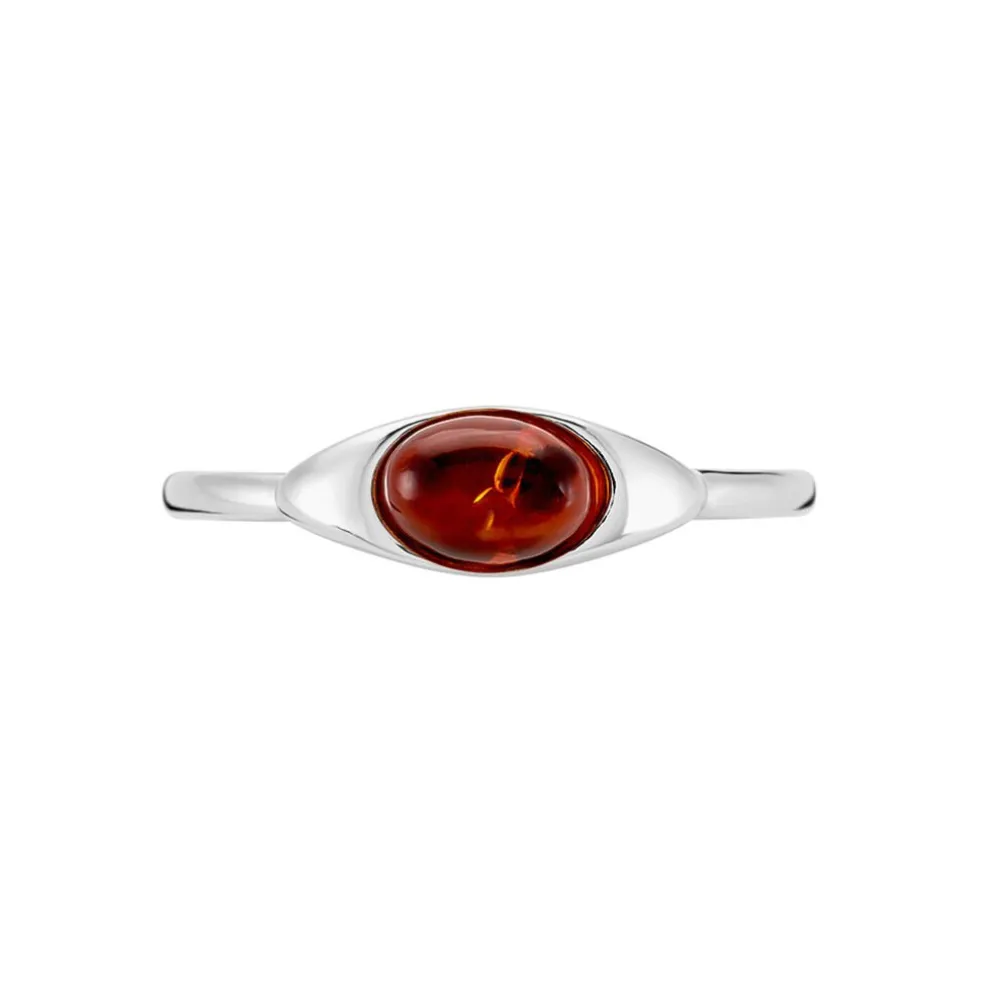 Bague Marquita Argent Blanc Ambre