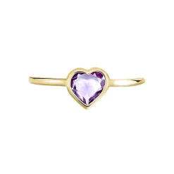 Bague Marsie Or Jaune Améthyste