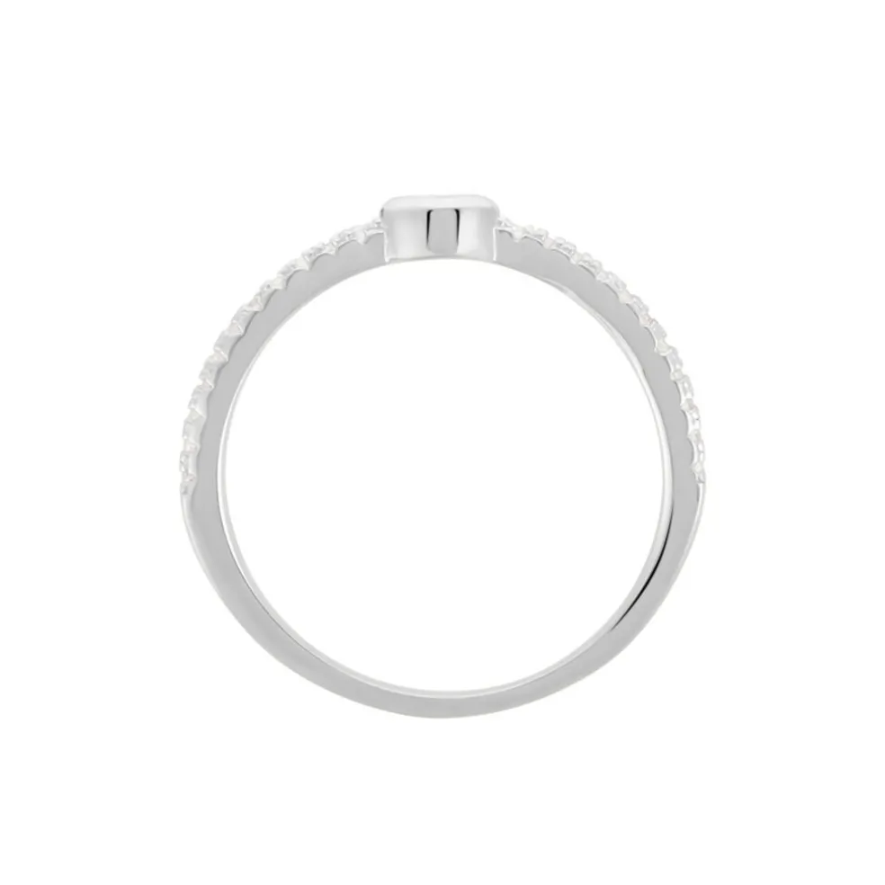 Bague Maryne Argent Blanc Oxyde De Zirconium