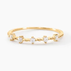 Bague Maximilienne Or Jaune Oxyde De Zirconium