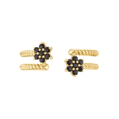 Bague Midnight Royalty Plaqué Or Jaune Pierre De Synthèse
