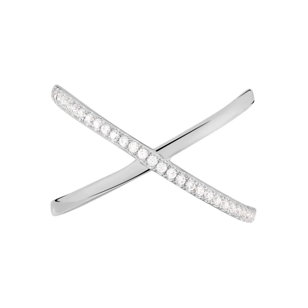 Bague Miya Argent Blanc Oxyde De Zirconium