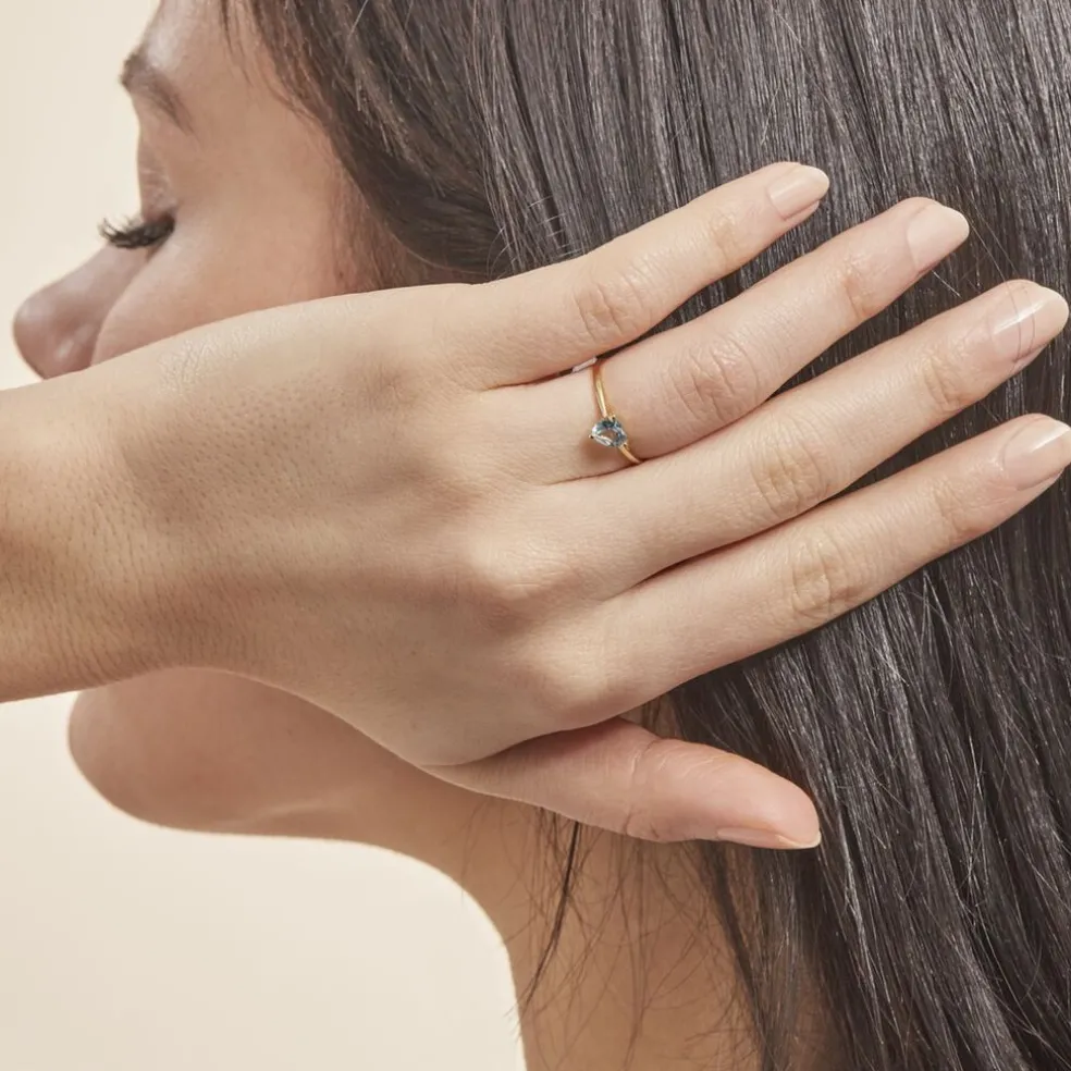 Bague Miyah Or Jaune Topaze