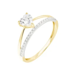 Bague Mohira Or Jaune Oxyde De Zirconium