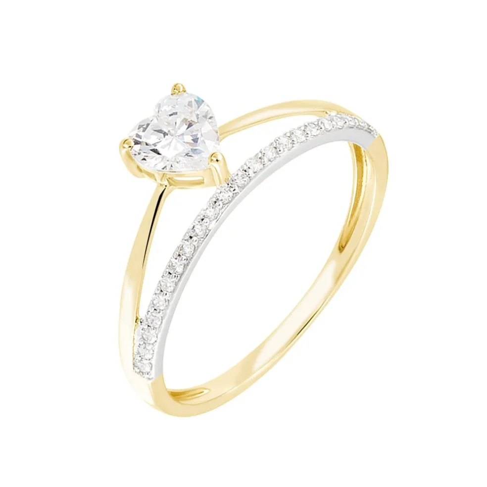 Bague Mohira Or Jaune Oxyde De Zirconium