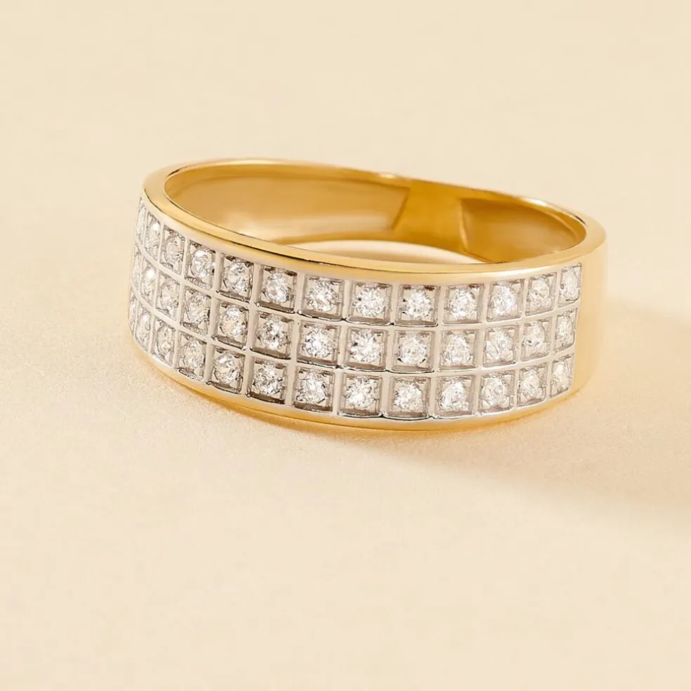 Bague Morjana Or Jaune Oxyde De Zirconium