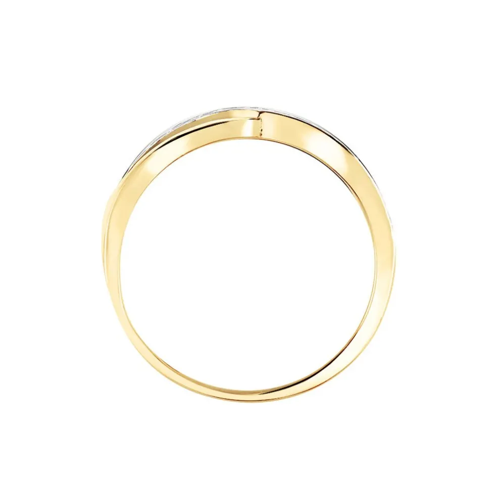 Bague Mounira Or Jaune Oxyde De Zirconium